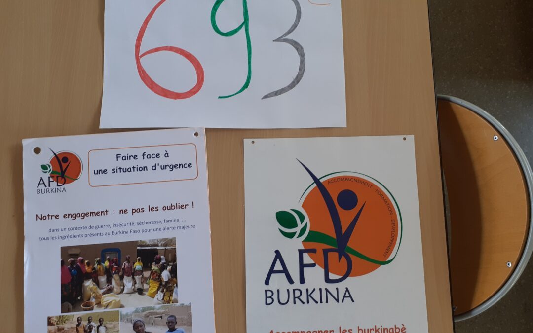 Les élèves du CVC remettent un don de 693 euros à AFD Burkina